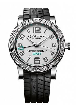 Graham Mercedes GP Petronas Mercedes GP Time Zone Silver 2MECS.S03A Replica Watch